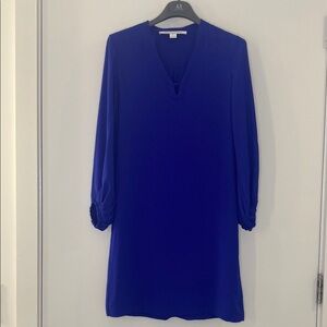 Diane Von Furstenberg Silk Blue Dress